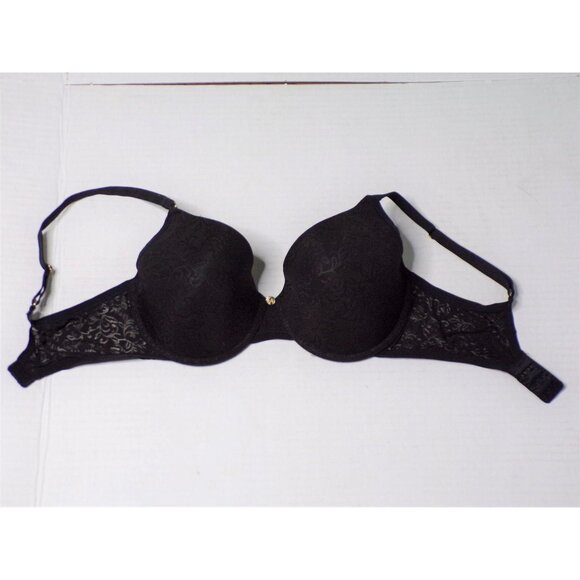 🆕NATORI Jacquard Contour Underwire T-Shirt Bra 34D Black #136059 - Picture 5 of 9